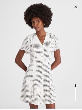 NWT Madewell Button-Front Mini Dress